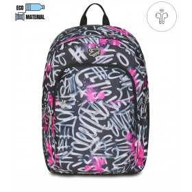 ZAINO scuola PRO XXL seven DETACH backpack SCRITTE GIRL the double CON EARPHONE WIRELESS SEVEN - 1