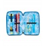 ASTUCCIO triplo scomparto QUICK GRAFFITI BOY con 3 zip SCUOLA seven COMPLETO di materiale SEVEN - 3