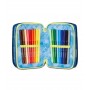 ASTUCCIO triplo scomparto SHADY DYE BOY con 3 zip SCUOLA seven COMPLETO di materiale SEVEN - 4
