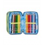 ASTUCCIO triplo scomparto SHADY DYE BOY con 3 zip SCUOLA seven COMPLETO di materiale SEVEN - 5