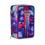 ASTUCCIO triplo scomparto SHADY DYE GIRL con 3 zip SCUOLA seven COMPLETO di materiale SEVEN - 1