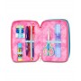ASTUCCIO triplo scomparto SHADY DYE GIRL con 3 zip SCUOLA seven COMPLETO di materiale SEVEN - 3