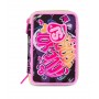 ASTUCCIO triplo scomparto GAME LED GIRL con 3 zip SJ GANG seven COMPLETO di materiale SCUOLA SEVEN - 6