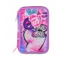 ASTUCCIO triplo scomparto TINYPATCH GIRL con 3 zip SJ GANG seven COMPLETO di materiale SCUOLA SEVEN - 6