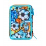 ASTUCCIO triplo scomparto TINYPATCH BOY con 3 zip SJ GANG seven COMPLETO di materiale SCUOLA SEVEN - 7