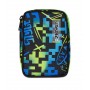 ASTUCCIO attrezzato SPEED PAD con zip SCRIBBLED FLAME seven SCUOLA completo di materiale SEVEN - 7
