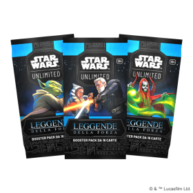 STAR WARS UNLIMITED set di 16 carte BOOSTER PACK leggende della forza IN ITALIANO età 12+ Asmodee - 1
