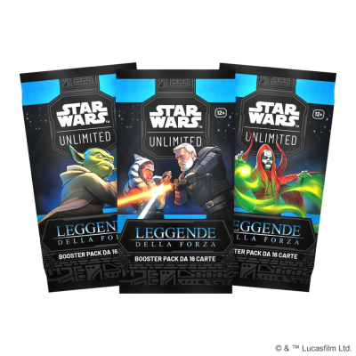 STAR WARS UNLIMITED set di 16 carte BOOSTER PACK leggende della forza IN ITALIANO età 12+ Asmodee - 1