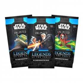 STAR WARS UNLIMITED set di 16 carte BOOSTER PACK legends of the force IN INGLESE età 12+ Asmodee - 1