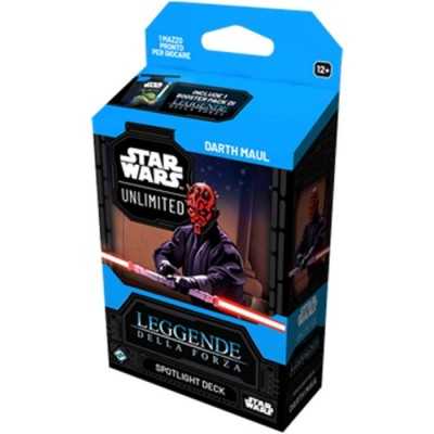 STAR WARS UNLIMITED gioco da tavolo SPOTLIGHT DECK DARTH MAUL leggende della forza IN ITALIANO età 12+ Asmodee - 1