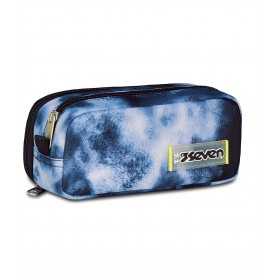 ASTUCCIO scuola SHADY DYE BOY seven PORTAPENNE DOPPIO bustina doppia CON ZIP SEVEN - 1