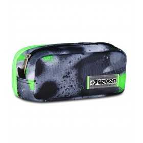 ASTUCCIO scuola SPRINT PAINT BOY seven PORTAPENNE DOPPIO bustina doppia CON ZIP SEVEN - 1