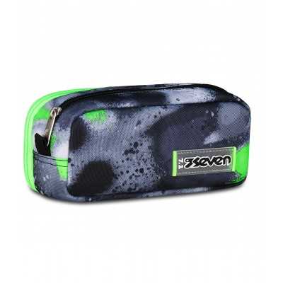 ASTUCCIO scuola SPRINT PAINT BOY seven PORTAPENNE DOPPIO bustina doppia CON ZIP SEVEN - 1