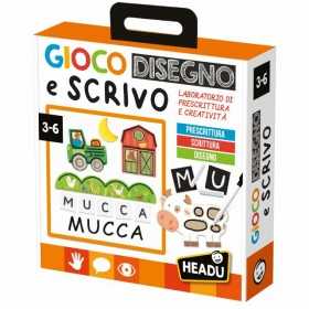 GIOCO DISEGNO E SCRIVO prescrittura scrittura disegno HEADU gioco educativo IN ITALIANO età 3+ HEADU - 1