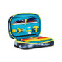 ASTUCCIO attrezzato SPEED CASE con zip SHADY DYE BOY seven SCUOLA completo di materiale