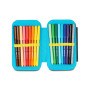 ASTUCCIO attrezzato SPEED CASE con zip SHADY DYE BOY seven SCUOLA completo di materiale