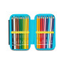 ASTUCCIO attrezzato SPEED CASE con zip SHADY DYE BOY seven SCUOLA completo di materiale