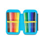 ASTUCCIO attrezzato SPEED CASE con zip HIDDEN SPOT BOY seven SCUOLA completo di materiale