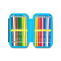 ASTUCCIO attrezzato SPEED CASE con zip HIDDEN SPOT BOY seven SCUOLA completo di materiale