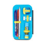 ASTUCCIO attrezzato SPEED CASE con zip HIDDEN SPOT BOY seven SCUOLA completo di materiale