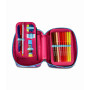 ASTUCCIO attrezzato SPEED CASE con zip SHADY DYE GIRL seven SCUOLA completo di materiale