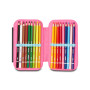 ASTUCCIO attrezzato SPEED CASE con zip SHADY DYE GIRL seven SCUOLA completo di materiale