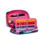 ASTUCCIO attrezzato SPEED CASE con zip QUICK GRAFFITI GIRL seven SCUOLA completo di materiale