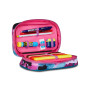 ASTUCCIO attrezzato SPEED CASE con zip QUICK GRAFFITI GIRL seven SCUOLA completo di materiale