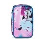ASTUCCIO attrezzato SPEED CASE con zip QUICK GRAFFITI GIRL seven SCUOLA completo di materiale