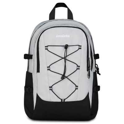 ZAINO invicta INVICT-ACT PLUS scuola GRIGIO CHIARO logo GRS