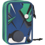 ASTUCCIO 3 ZIP triplo scomparto WWF accessoriato LUPO materiale per la scuola BOY
