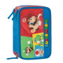 ASTUCCIO 3 ZIP triplo scomparto 2025 accessoriato SUPER MARIO materiale per la scuola