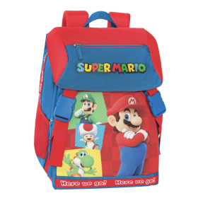 ZAINO scuola ESTENSIBILE classico SUPER MARIO supermario STD cartella