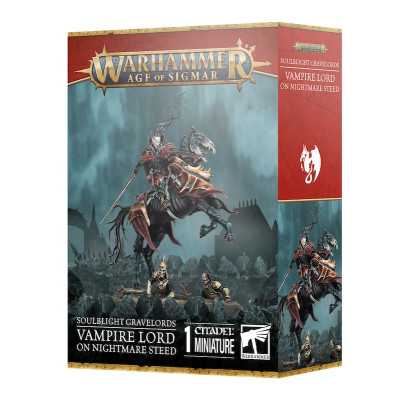 SIGNORE DEI VAMPIRI SU DESTRIERO INCUBO vampire lord on nightmare steed SOULBLIGHT GRAVELORDS warhammer AGE OF SIGMAR età 12+
