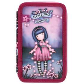 ASTUCCIO 3 ZIP attrezzato FAIRY DUSK santoro GORJUSS con materiale 607GJ33