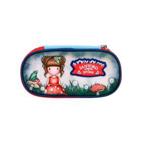 ASTUCCIO OVALE con zip LITTLE MUSHROOM santoro GORJUSS around 384GJ35