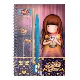 STATIONERY SET kit cancelleria FIREFLY DAWN santoro GORJUSS con notebook 1344GJ02