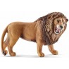 LEONE CHE RUGGISCE animali in resina SCHLEICH miniature 14726 Wild Life LION