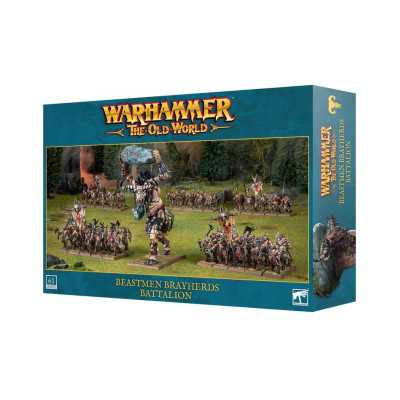 BEASTMEN BRAYHERDS set di 61 miniature BATTALION warhammer THE OLD WORLD età 12+