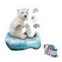 PUZZLE SAGOMATO madd capp 48 PEZZI orso polare I AM LIL' POLAR BEAR età 4+