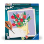 BOUQUET DI TULIPANI quadrato CREART kit artistico SERIE TREND ravensburger 20 X 20 CM