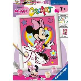 CREART kit artistico MINNIE ravensburger 10 COLORI con cornice DISNEY età 7+
