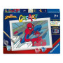 CREART kit artistico SPIDER MAN ravensburger 10 COLORI con cornice UOMO RAGNO età 7+