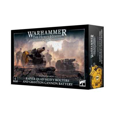 RAPIER QUAD HEAVY BOLTERS AND GAVITATION CANNON BATTERY set di miniature LEGIONES ASTARTES warhammer THE HORUS HERESY età 12+