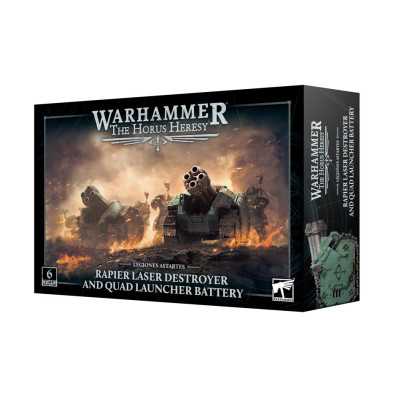RAPIER LASER DESTROYER AND QUAD LAUNCHER BATTERY set di miniature LEGIONES ASTARTES warhammer THE HORUS HERESY età 12+