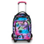 TROLLEY JACK tre ruote 3WD scuola DETACH seven WRITE DOWN VIOLA vol 37 litri ZAINO staccabile 3 IN 1