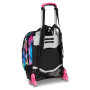 TROLLEY JACK tre ruote 3WD scuola DETACH seven WRITE DOWN VIOLA vol 37 litri ZAINO staccabile 3 IN 1