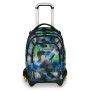 TROLLEY JACK tre ruote 3WD scuola DETACH seven WRITE DOWN GRIGIO BLU VERDE vol 37 litri ZAINO staccabile 3 IN 1