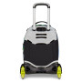 TROLLEY JACK tre ruote 3WD scuola DETACH seven WRITE DOWN GRIGIO BLU VERDE vol 37 litri ZAINO staccabile 3 IN 1