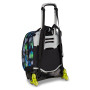 TROLLEY JACK tre ruote 3WD scuola DETACH seven WRITE DOWN GRIGIO BLU VERDE vol 37 litri ZAINO staccabile 3 IN 1